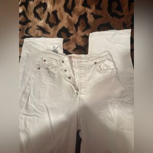 Levi's Women's High Rise White Jeans
